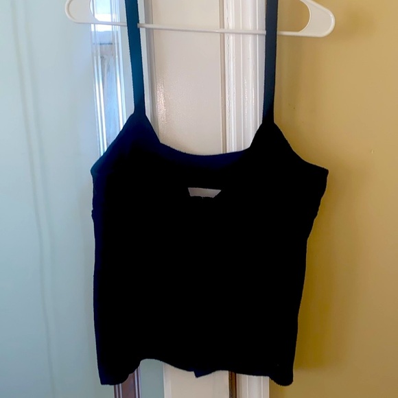 Anthropologie BB Dakota black corset tank hooks down the front, size XL & in EUC - Picture 2 of 5